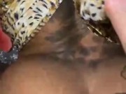 Must see how daddy got my pussy so wet make me cum twice on his dick. He busted a big nut on my ass. 2/16