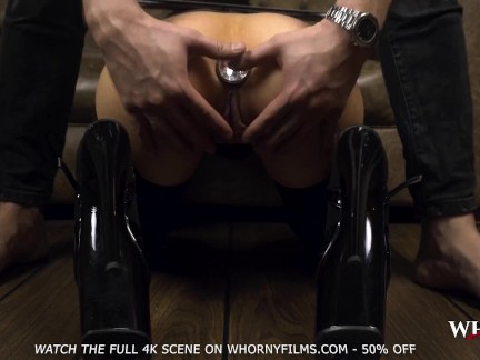 Submissive Petite Babe in Hardcore Anal Fuck by Big Cock BDSM Ass Fetish - WHORNY FILMS