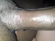 White slut gags on black cock! 6/16