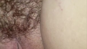 Close up hairy pussy milf fucked by big dick and BBC dildo