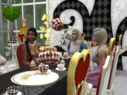 Princess Gone Wild #2 - Lesbian Orgy Party - Alice in Wonderland Tea Party - SIMS 4 Roleplay 13/16