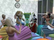 Princess Gone Wild #2 - Lesbian Orgy Party - Alice in Wonderland Tea Party - SIMS 4 Roleplay 6/16