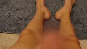 Cum on feet 