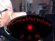 Sincere orgasm of a mature russian webcam whore AimeeParadise in a burgundy wig )) 3/16