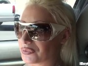 Busty blonde tit fucks and sucks on hard cock