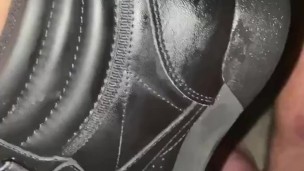 My Big booty girl has fetish for hot cum on her shoes