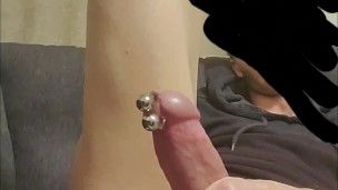 Fucking myself with glass dido till I cum