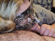 Pregnant wife sounds big cock and blowjob oral creampie  12/16