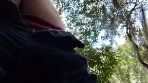 Public masturbation on hiking trail