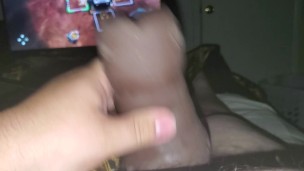 Stroking my cock /black lives matter