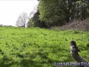 Brit slut outdoor fucked 1/16