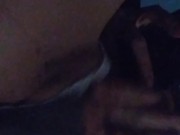 Smoking  and touching  my fat pussy, through my matching panties, while I watch porn 11/16