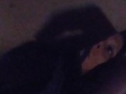 Smoking  and touching  my fat pussy, through my matching panties, while I watch porn 14/16