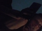 Smoking  and touching  my fat pussy, through my matching panties, while I watch porn 6/16