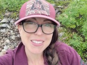 Nerdy Faery Golden Piss And Winking Asshole On The Path 15/16