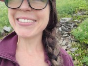 Nerdy Faery Golden Piss And Winking Asshole On The Path 16/16