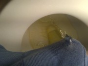 Pissing boxers on the toilet 7/16