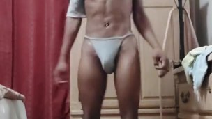 Late post of last night after shower flexing