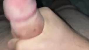 Horny Scott with a hard on so he jerks it until he cums before he starts his day
