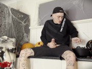 Stepsis Misses Halloween Party To Deepthroat Brothers Big Dick Until She's Sick! 1/16