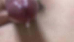Japanese boy cums on himself