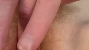 Redhead fingers herself