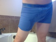 Being dirty at home piss filling up my boxers gets me rock hard. 14/16