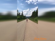 Naked Milf Running On The Road 10/16