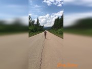 Naked Milf Running On The Road 11/16