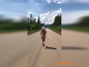Naked Milf Running On The Road 5/16