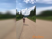 Naked Milf Running On The Road 6/16