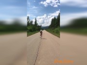 Naked Milf Running On The Road 7/16