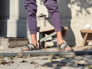 Weekend. Bask in the sun, autumn morning 11/16