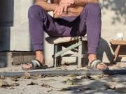 Weekend. Bask in the sun, autumn morning 13/16