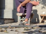 Weekend. Bask in the sun, autumn morning 14/16