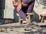 Weekend. Bask in the sun, autumn morning 15/16