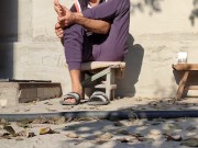 Weekend. Bask in the sun, autumn morning 3/16