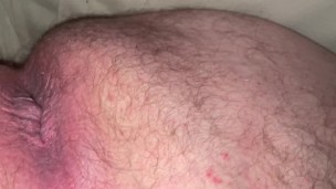 Showing my little hairy soft cock and farting asshole