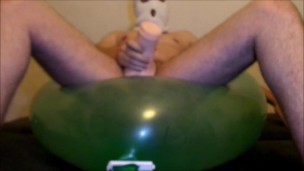 Fucking Fleshlight on Balloon and cum