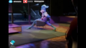 Javy Bunny and flamey Furry animacion 3D