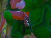 Furry aliens have a double anal challenge | wild life sex 2/16