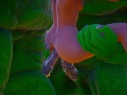 Furry aliens have a double anal challenge | wild life sex 8/16