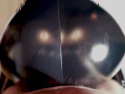 Amateur redheaded girl in latex doggystyle fucked with huge cumshot - pov 4k 10/16