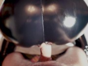 Amateur redheaded girl in latex doggystyle fucked with huge cumshot - pov 4k 12/16