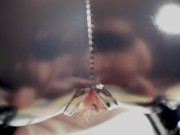 Amateur redheaded girl in latex doggystyle fucked with huge cumshot - pov 4k 2/16