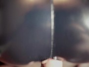 Amateur redheaded girl in latex doggystyle fucked with huge cumshot - pov 4k 5/16