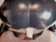 Amateur redheaded girl in latex doggystyle fucked with huge cumshot - pov 4k 9/16