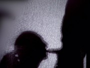 A shadow blowjob 4k - My girlfriend gives me a little gift after a hard day at work 4/16