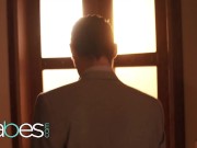 Babes - Sexy Kinuski Wears Nothing But A Red Thong & Seduces Her Boyfriend Josh 1/16