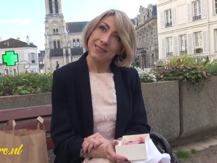 Beautiful French MILF Waiting Outside To Be Picked Up & Fucked In Her Ass